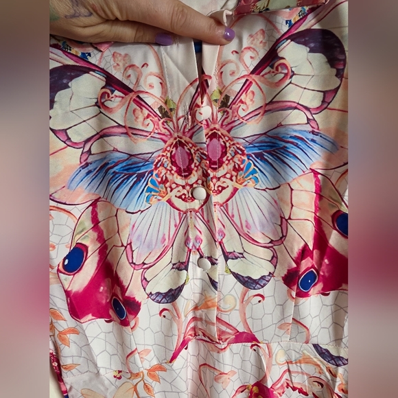 Elegant Floral Maxi dress- Size S - Picture 10 of 14